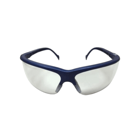 แว่นนิรภัย รุ่น TH-302 กรอบน้ำเงิน เลนส์ Indoor / outdoor