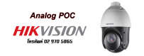 กล้องวงจรปิด HIKVISION PTZ (Speed Dome) สามารถหมุนได้ 360 องศา ก้มเงย และซูมภาพได้